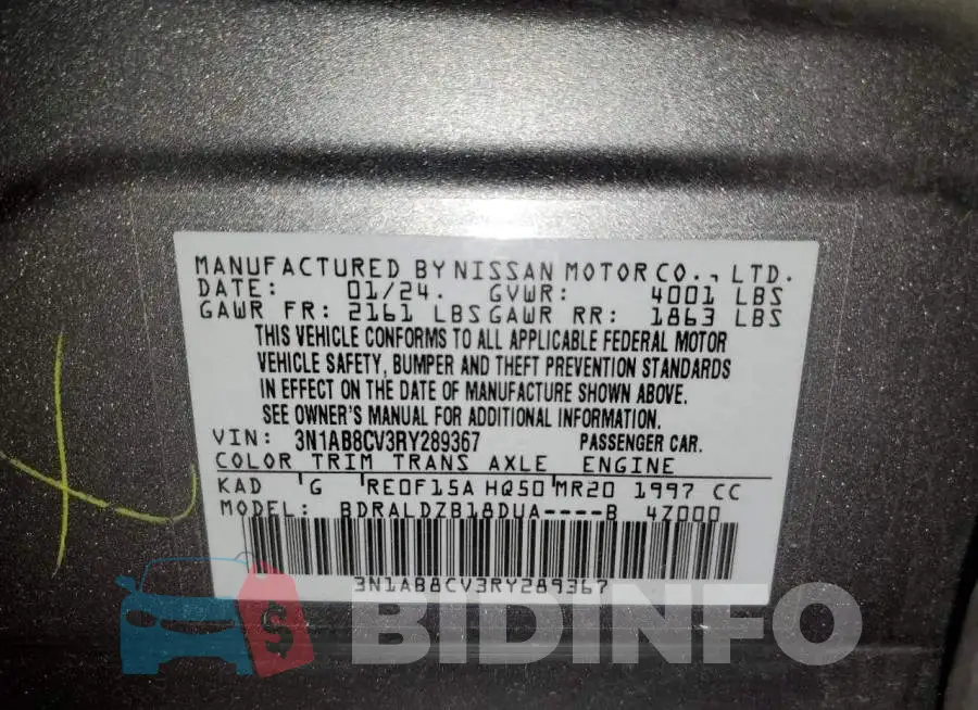 3N1AB8CV3RY289367 Photo# 12