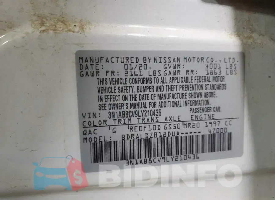 3N1AB8CV9LY210436 Photo# 12