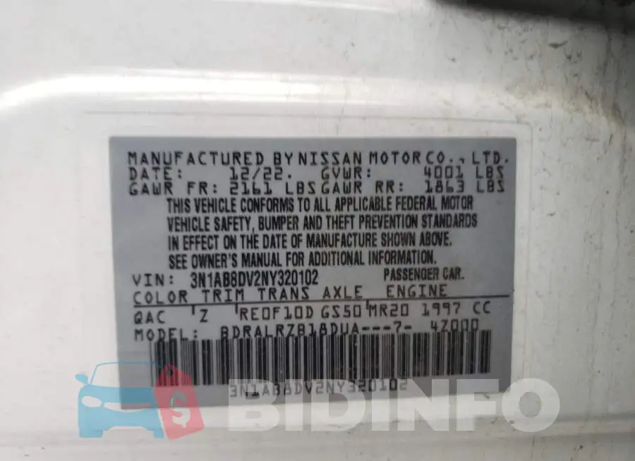 3N1AB8DV2NY320102 Photo# 12