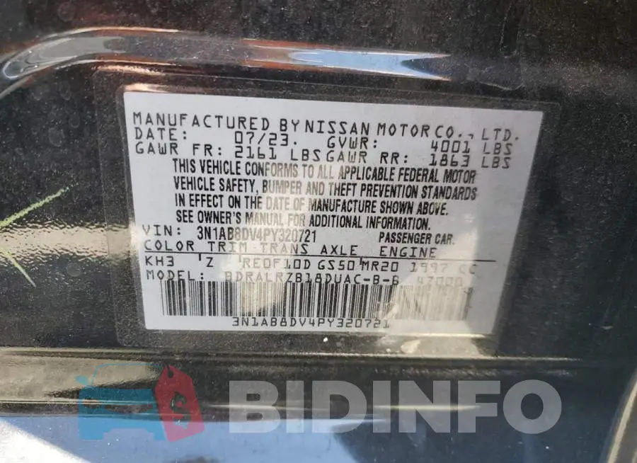 3N1AB8DV4PY320721 Photo# 12