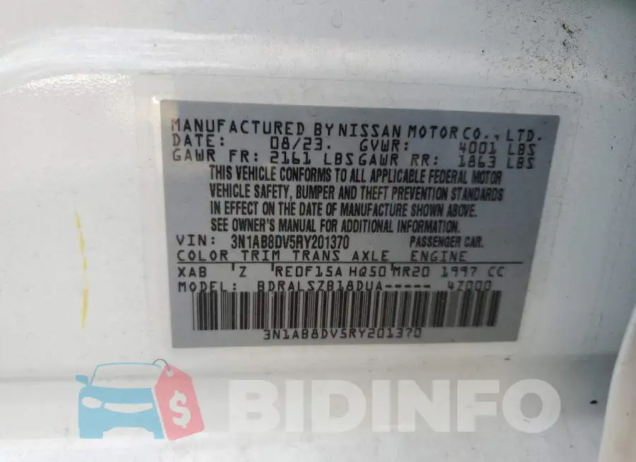 3N1AB8DV5RY201370 Photo# 12