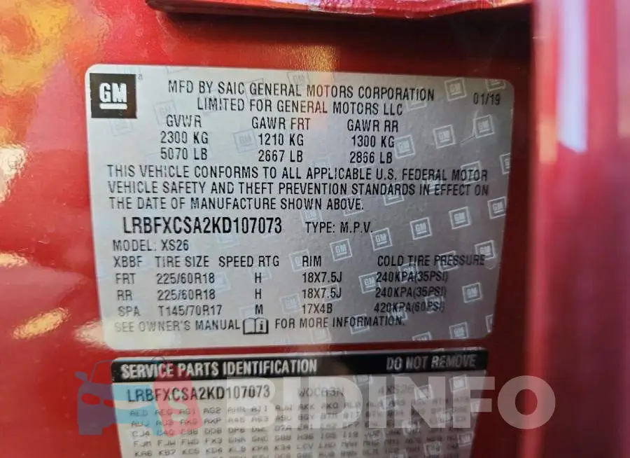 LRBFXCSA2KD107073 Photo# 13
