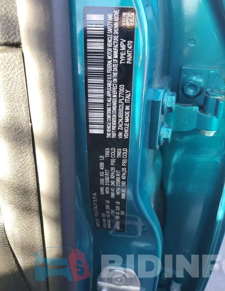 ZACNJBBB2LPL77003 Photo# 12