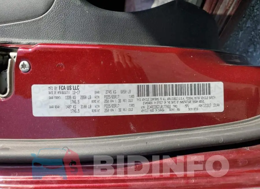 2C4RDGBG7JR177022 Photo# 14