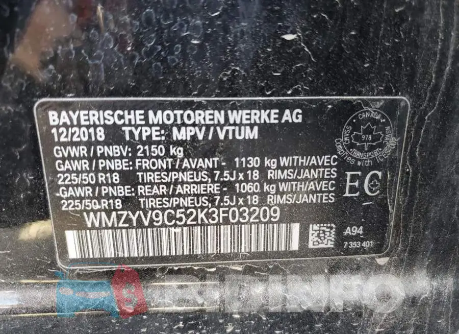 WMZYV9C52K3F03209 Photo# 13