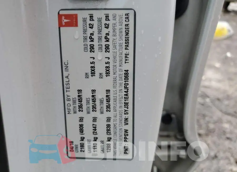 5YJ3E1EA4JF010684 Photo# 12