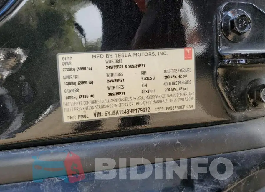 5YJSA1E43HF179672 Photo# 12