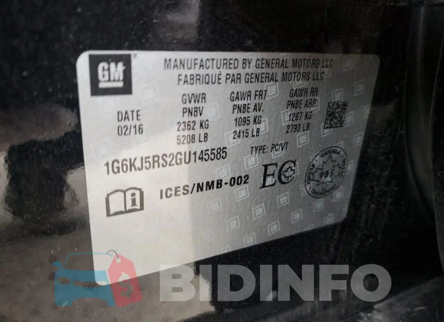 1G6KJ5RS2GU145585 Photo# 12