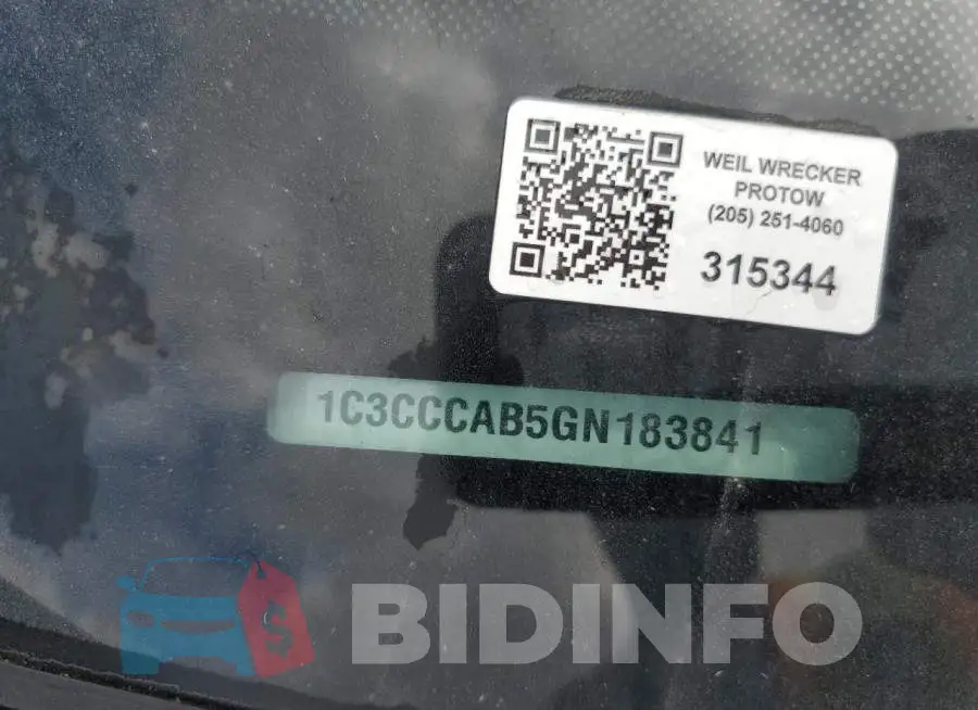 1C3CCCAB5GN183841 Photo# 12