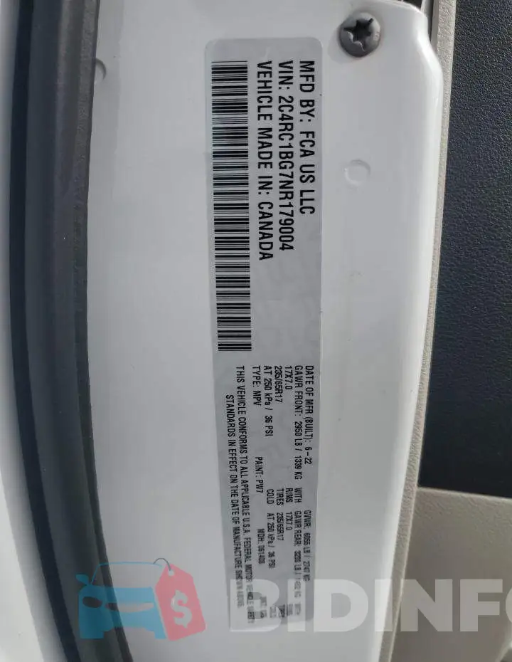 2C4RC1BG7NR179004 Photo# 14