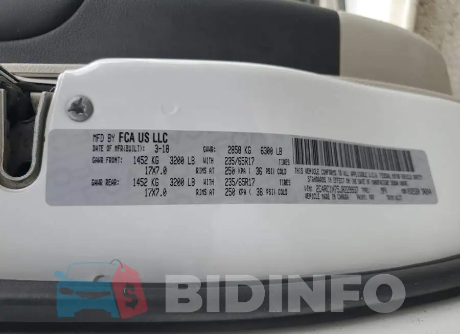 2C4RC1N75JR229937 Photo# 13