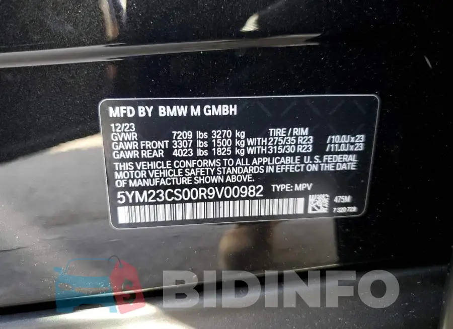 5YM23CS00R9V00982 Photo# 13