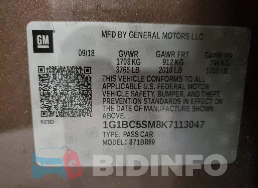 1G1BC5SM8K7113047 Photo# 13
