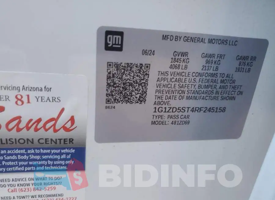 1G1ZD5ST4RF245158 Photo# 12