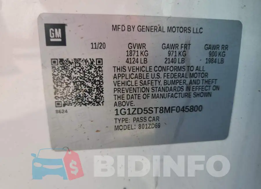1G1ZD5ST8MF045800 Photo# 12