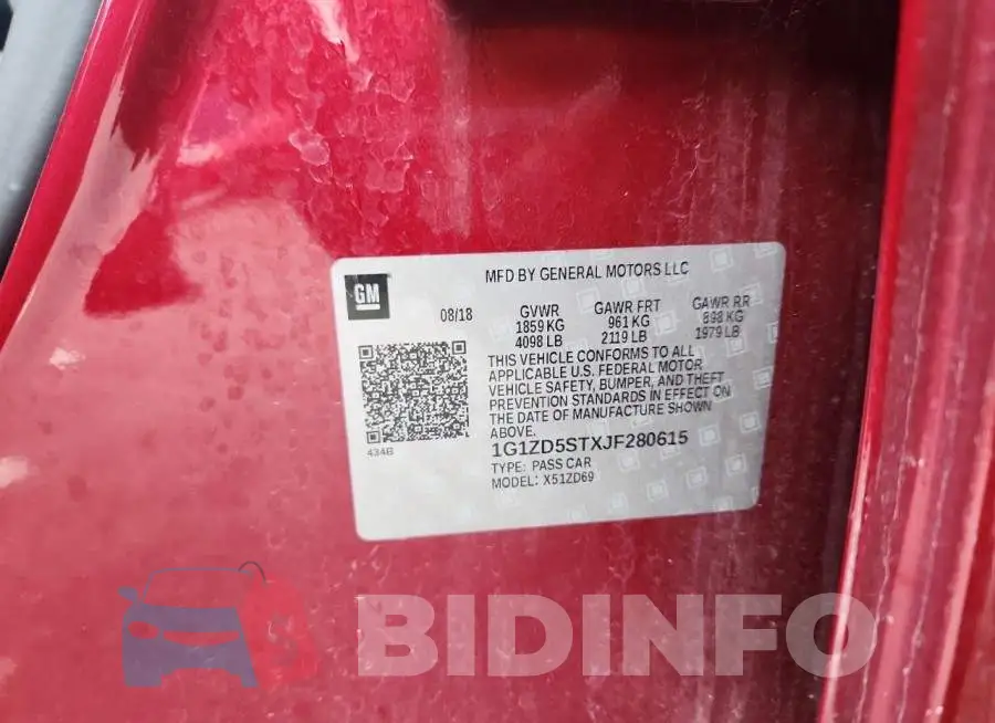 1G1ZD5STXJF280615 Photo# 13
