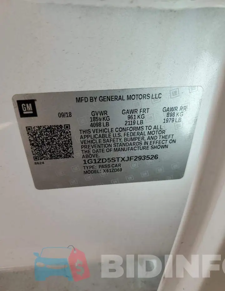 1G1ZD5STXJF293526 Photo# 12