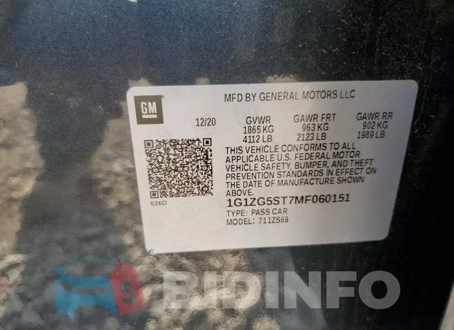 1G1ZG5ST7MF060151 Photo# 12