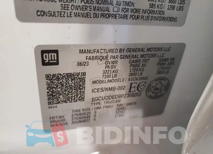 1GCUDDED9PZ308203 Photo# 12