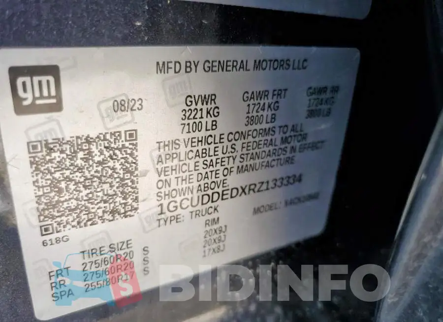 1GCUDDEDXRZ133334 Photo# 12