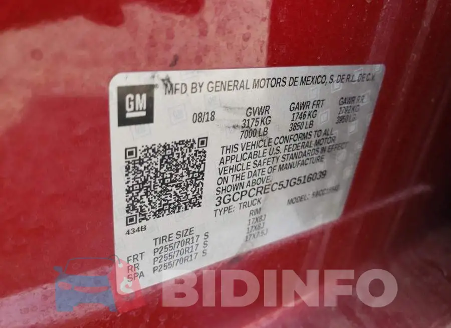 3GCPCREC5JG516039 Photo# 12