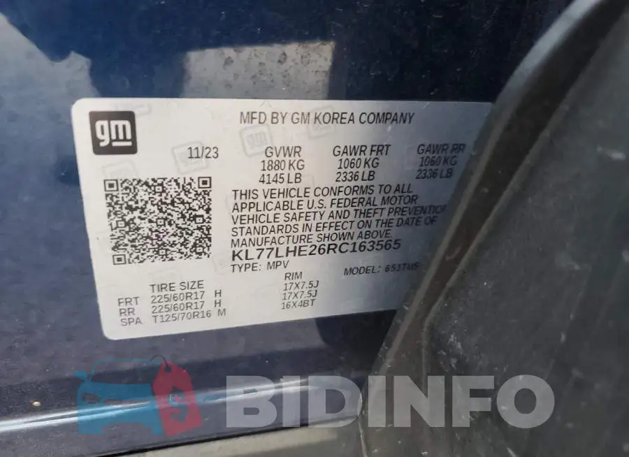 KL77LHE26RC163565 Photo# 13