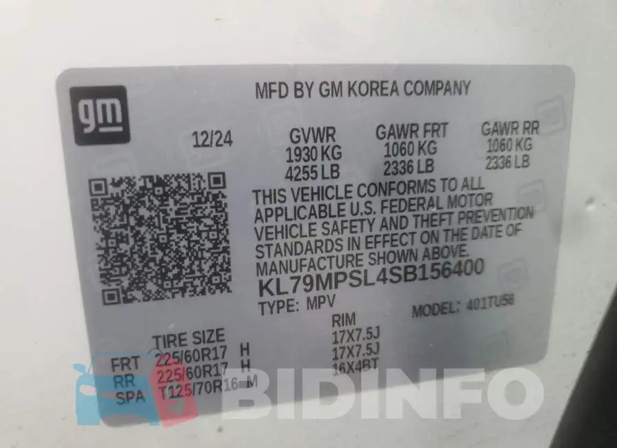 KL79MPSL4SB156400 Photo# 13