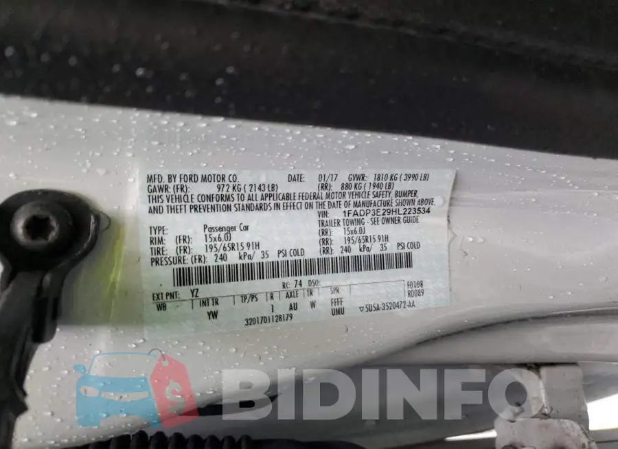 1FADP3E29HL223534 Photo# 12
