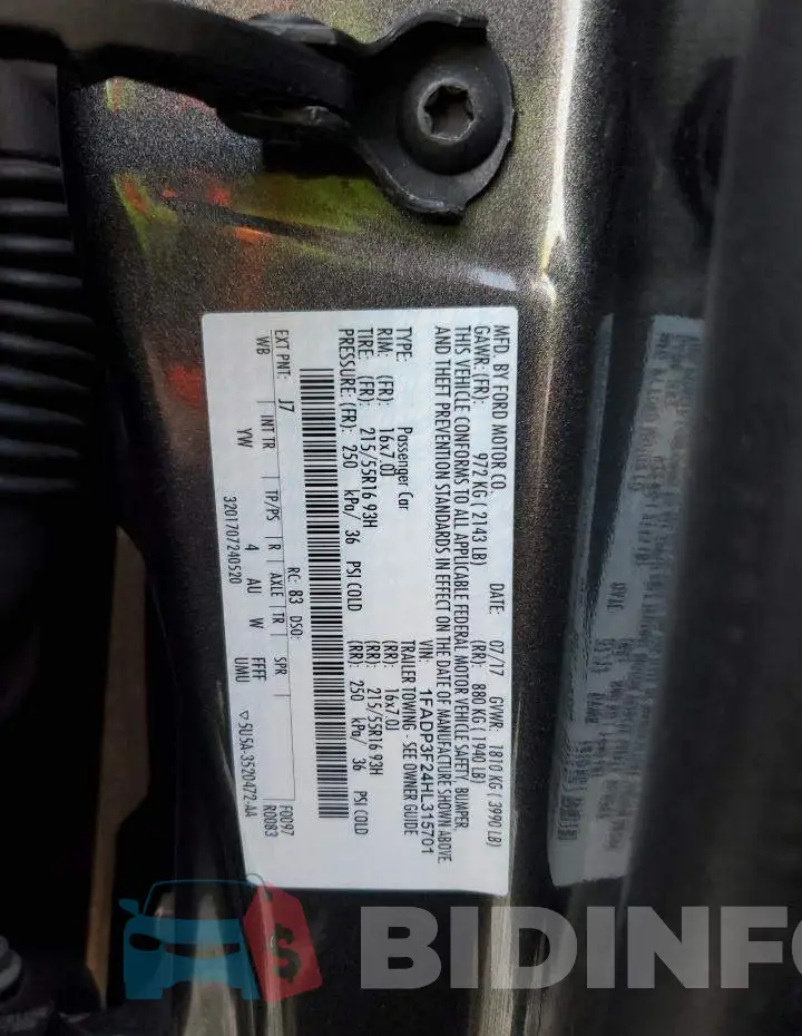 1FADP3F24HL315701 Photo# 12
