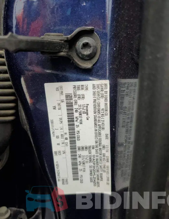 1FADP3H20HL204253 Photo# 12
