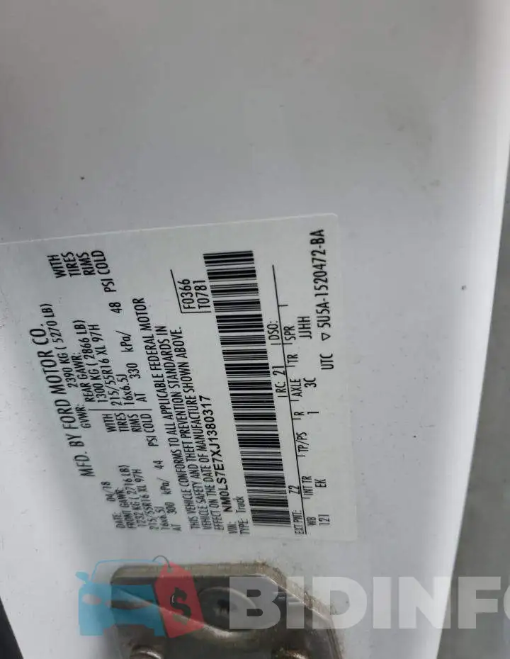 NM0LS7E7XJ1380317 Photo# 12