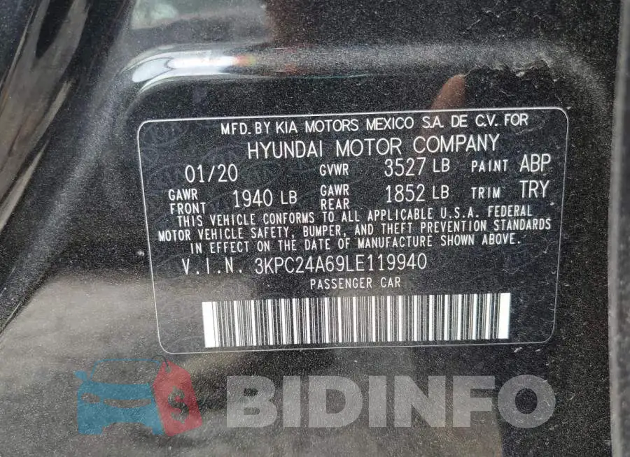 3KPC24A69LE119940 Photo# 12