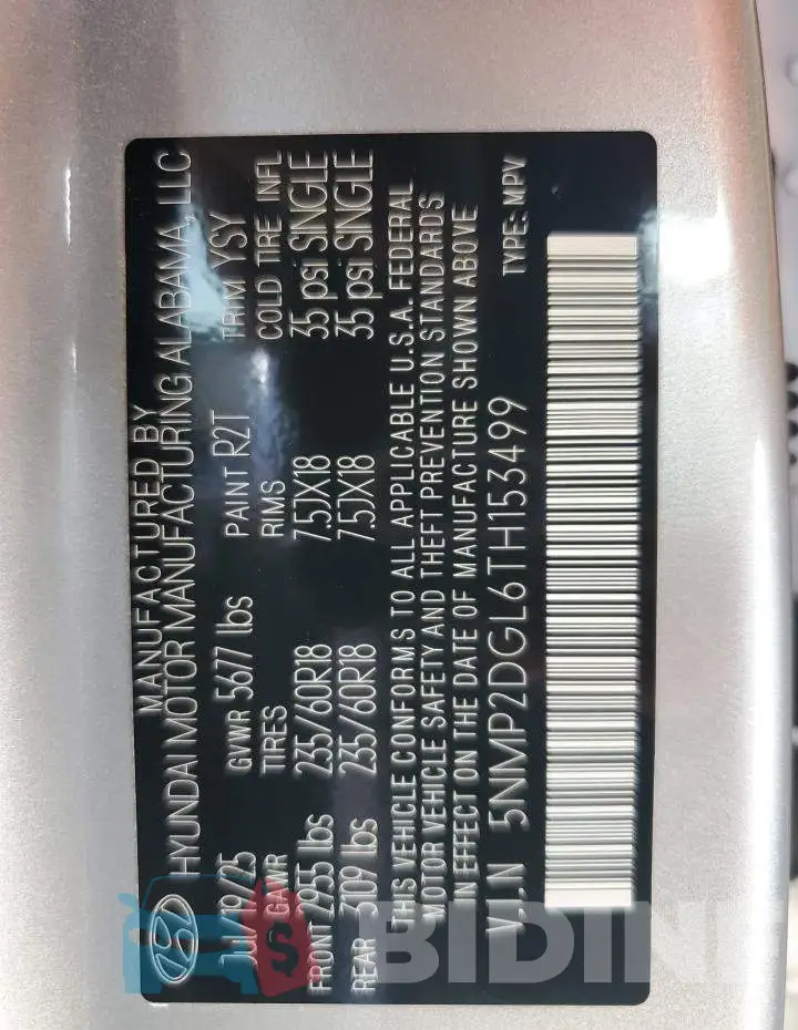 5NMP2DGL6TH153499 Photo# 13