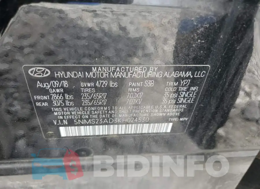 5NMS23AD3KH024530 Photo# 12