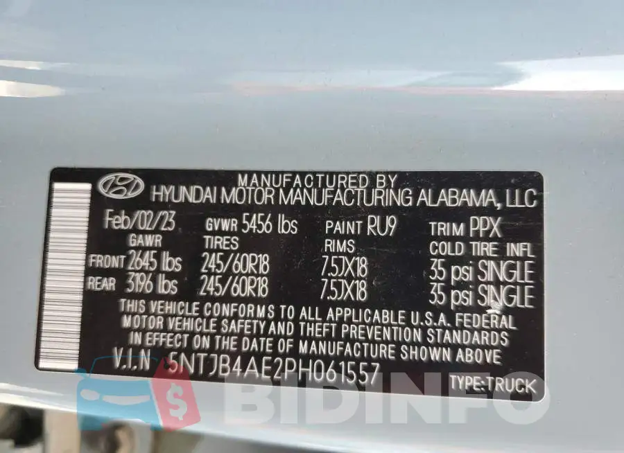 5NTJB4AE2PH061557 Photo# 12