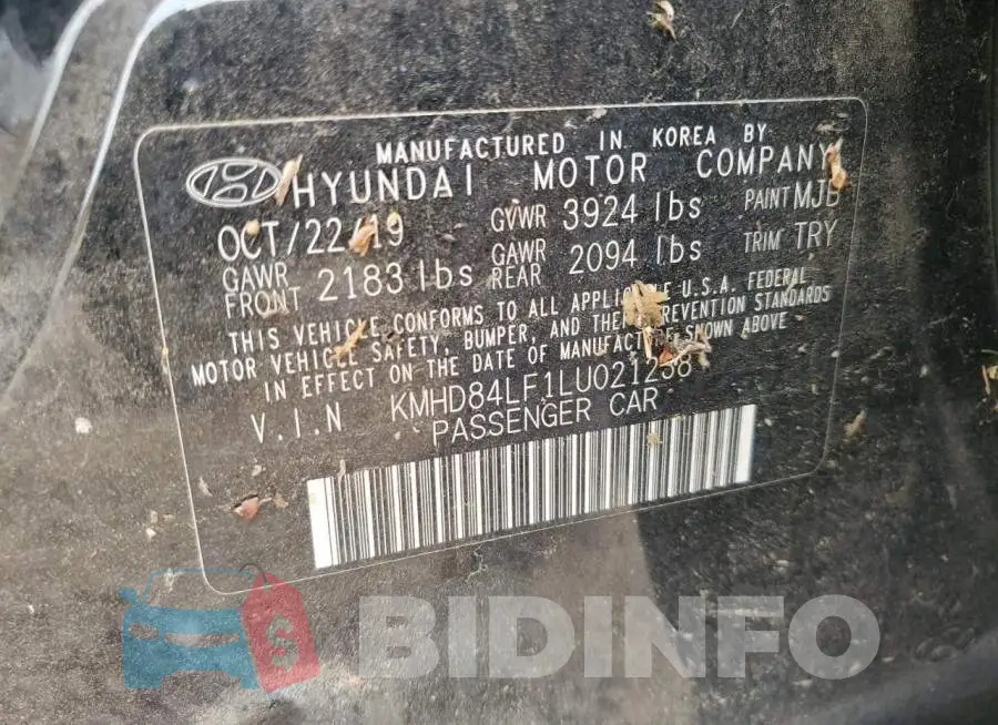 KMHD84LF1LU021238 Photo# 12