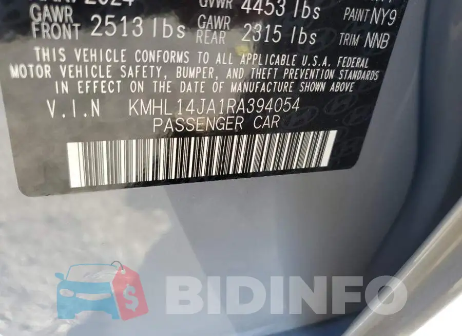 KMHL14JA1RA394054 Photo# 12