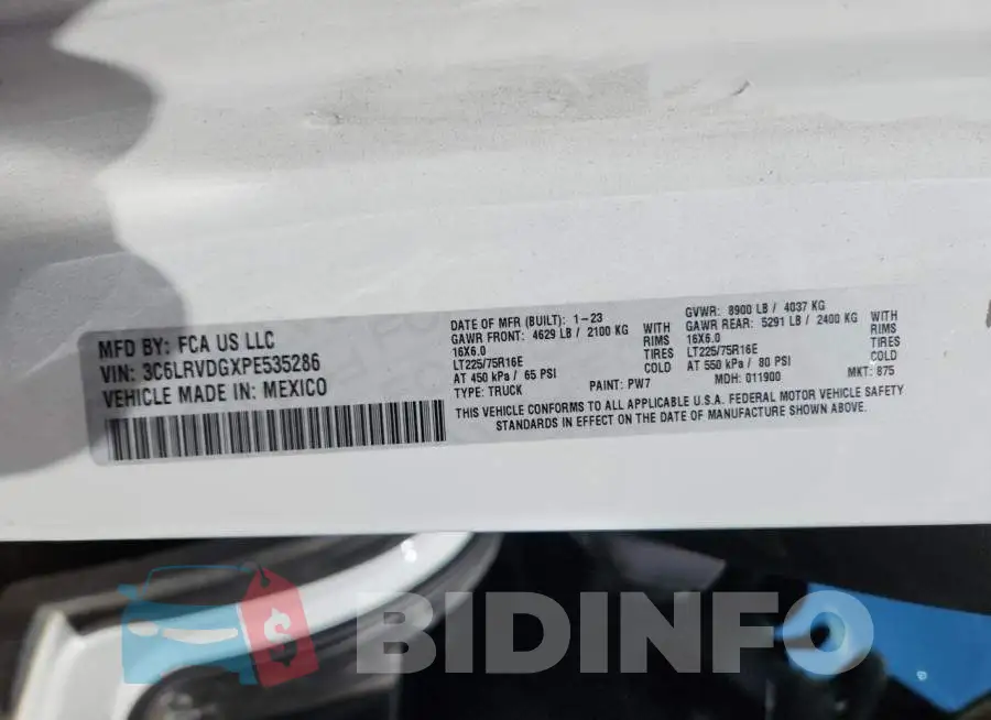3C6LRVDGXPE535286 Photo# 14