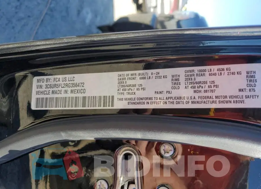 3C6UR5FL2RG356472 Photo# 13