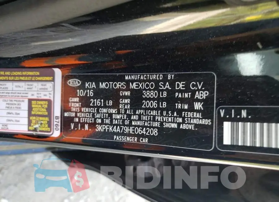 3KPFK4A79HE064208 Photo# 12