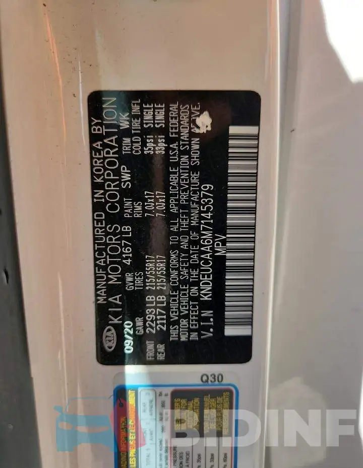 KNDEUCAA6M7145379 Photo# 14
