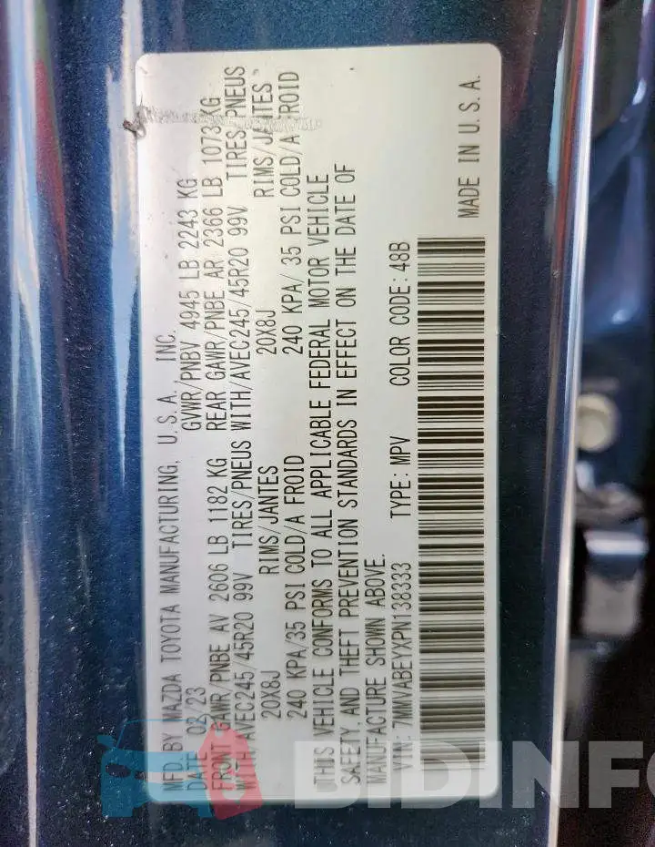 7MMVABEYXPN138333 Photo# 13
