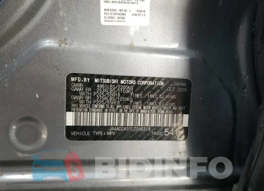 JA4AD2A37LZ046318 Photo# 14