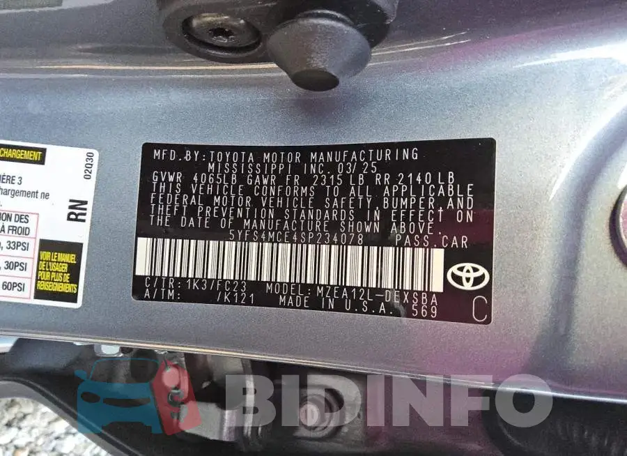 5YFS4MCE4SP234078 Photo# 12