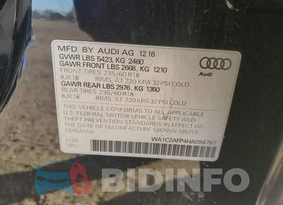 WA1C2AFP4HA094787 Photo# 13