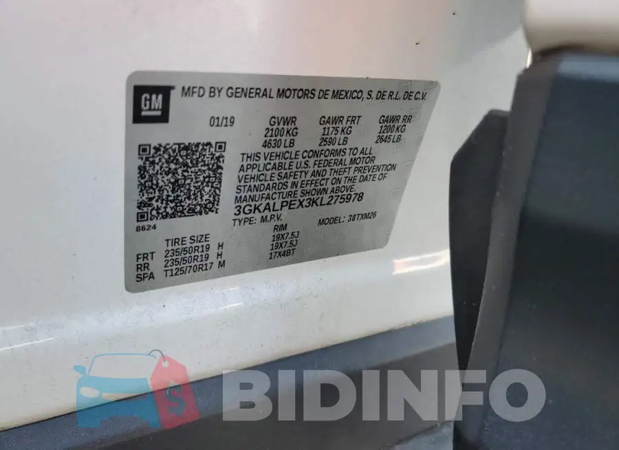 3GKALPEX3KL275978 Photo# 12