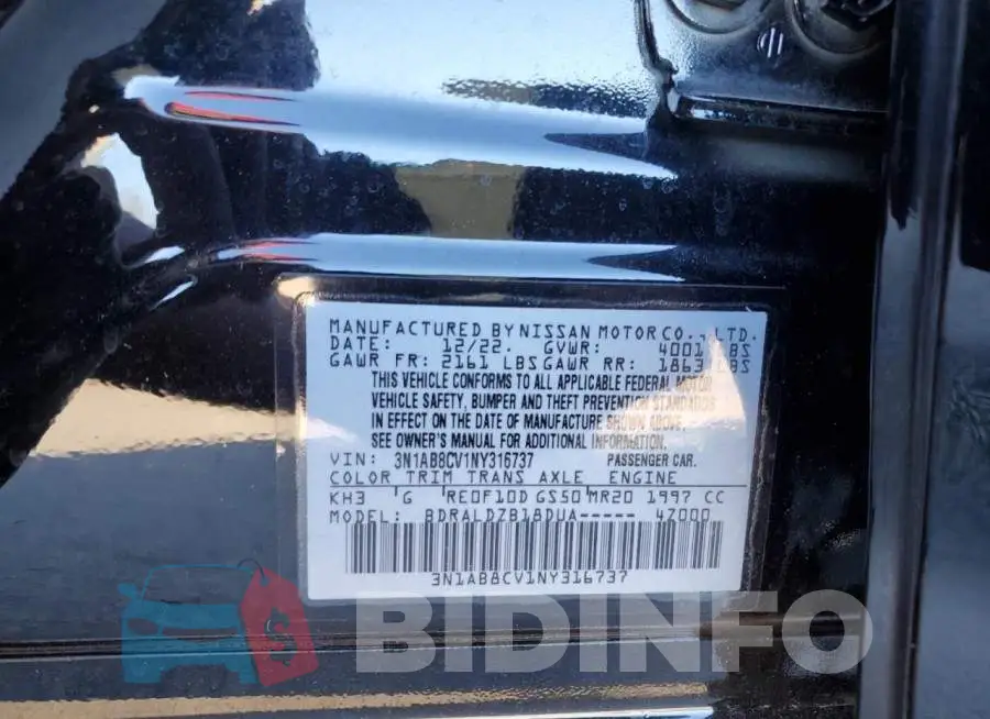 3N1AB8CV1NY316737 Photo# 12