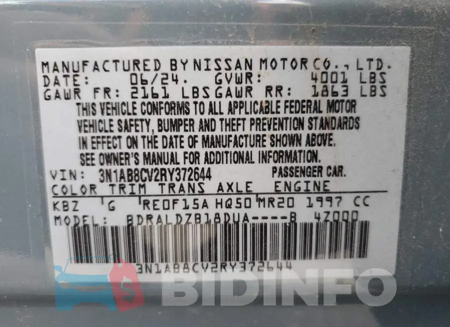 3N1AB8CV2RY372644 Photo# 13