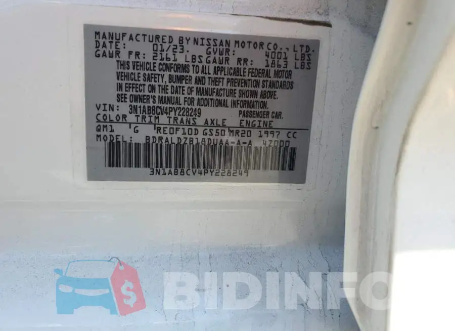 3N1AB8CV4PY228249 Photo# 13