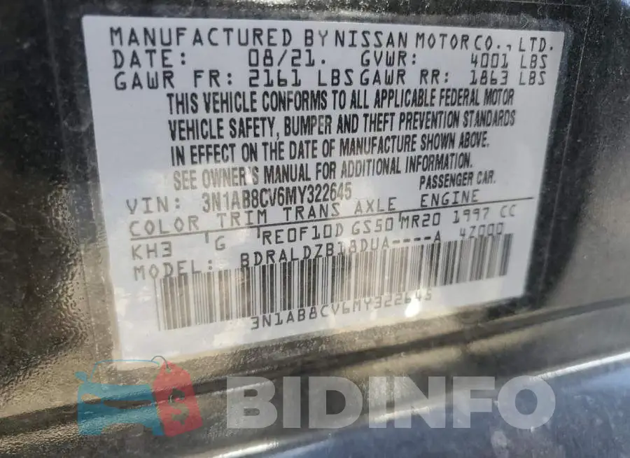 3N1AB8CV6MY322645 Photo# 12